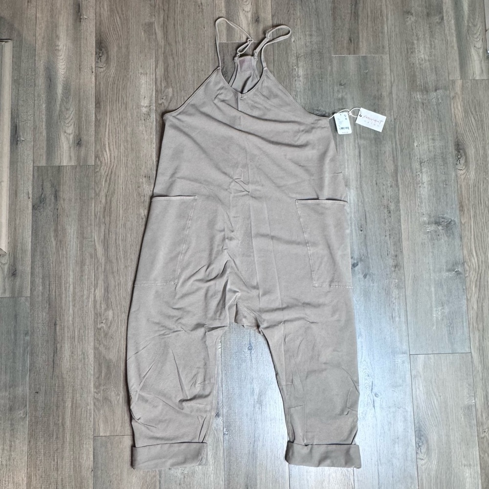 Free People Movement X Hatch Hotshot Maternity Onesie Mocha Latte XS